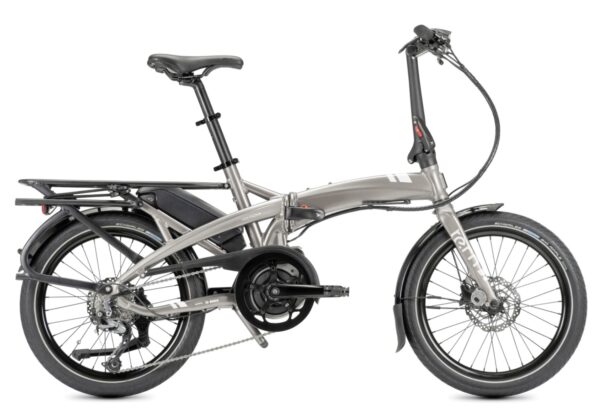 TERN Elektro-Faltrad "Vektron Q9" Mod. 24, Unisex, 20", satin metallic silver / silver , 9-Gang SHIMANO "Alivio"