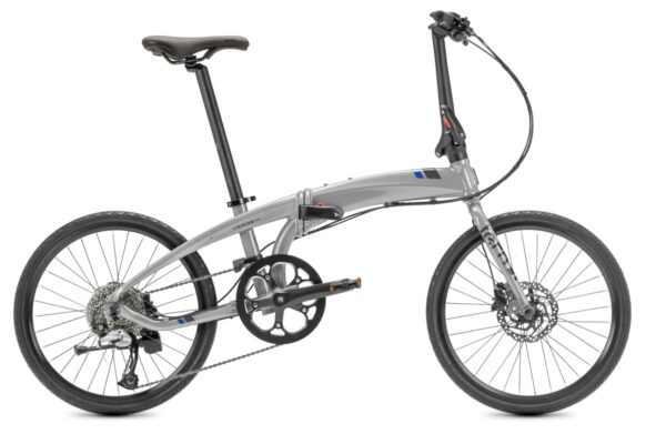 TERN Faltrad "Verge D9" Mod. 24, Unisex, 20", gloss silver / grey / blue, 9-Gang SHIMANO "Alivio"